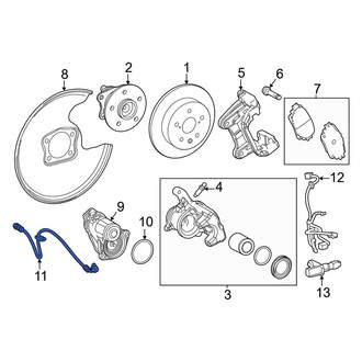 Toyota OE - Rear Left Brake Hydraulic Hose