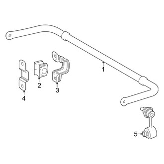 Toyota OE - Rear Suspension - Stabilizer Bar & Components (AWD)