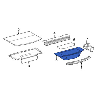 Toyota OE - Rear Center Floor Storage Compartment