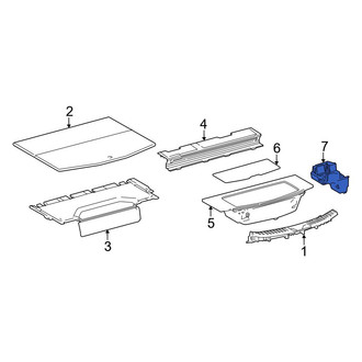 Toyota OE - Rear Right Floor Storage Compartment