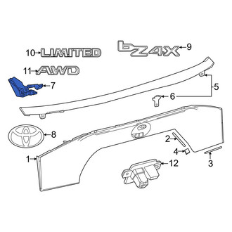 Toyota OE - Rear Left Liftgate Finish Panel Trim Plate