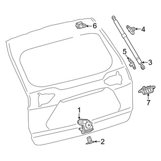 Toyota OE - Lift Gate - Lock & Hardware (W/O Power), (XLE)