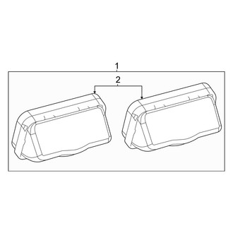 Toyota OE - Rear Lamps - License Lamps