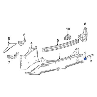 Toyota OE - Rear Tow Eye Cap
