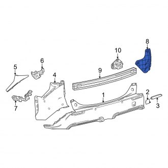Toyota OE - Rear Right Bumper Seal