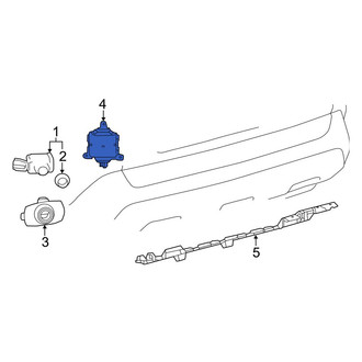 Toyota OE - Rear Blind Spot Detection System Warning Sensor