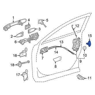 Toyota OE - Front Door Lock Striker Plate