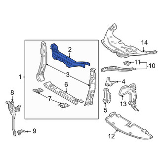 Toyota OE - Front Upper Radiator Support Tie Bar