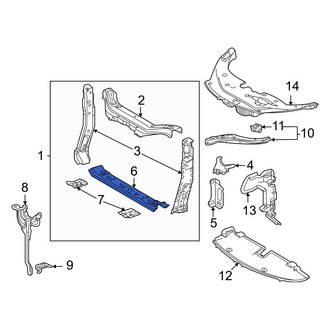 Toyota OE - Front Lower Radiator Support Tie Bar
