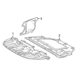 Toyota OE - Radiator Support - Splash Shields