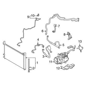 Toyota OE - Air Conditioner & Heater - Condenser, Compressor & Lines