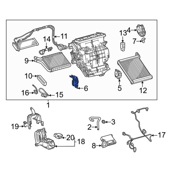 Toyota OE 8710642210 - HVAC Blend Door Actuator