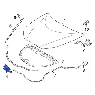 Toyota OE - Front Hood Latch