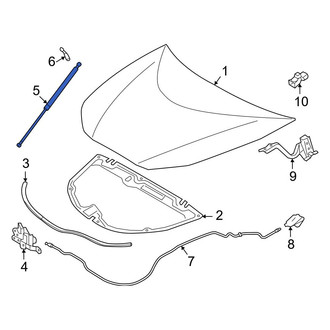 Toyota OE - Left Hood Lift Support