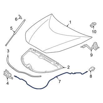 Toyota OE - Front Hood Release Cable