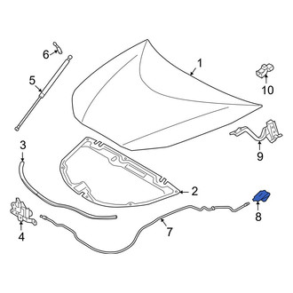 Toyota OE - Front Hood Release Handle