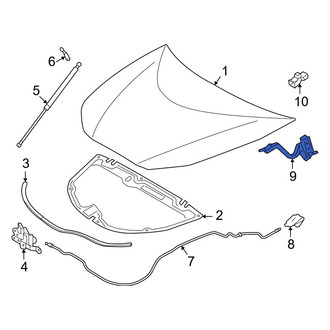 Toyota OE - Front Left Hood Hinge