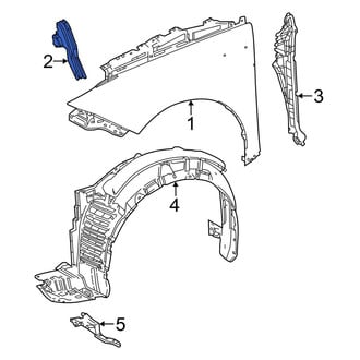 Toyota OE - Front Left Upper Fender Seal