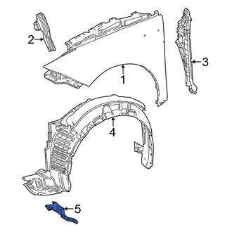 Toyota OE - Front Left Fender Liner Extension
