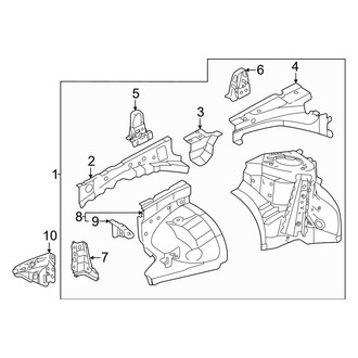 Toyota OE - Fender - Structural Components & Rails (Apron & Components)
