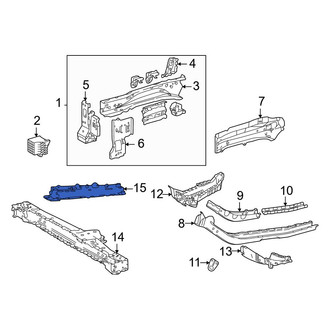 Toyota OE - Front Left Floor Side Rail Reinforcement