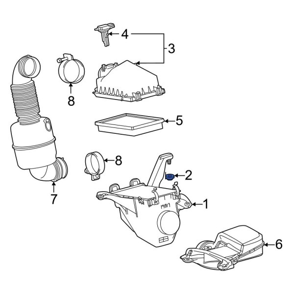 Air Filter Housing Grommet