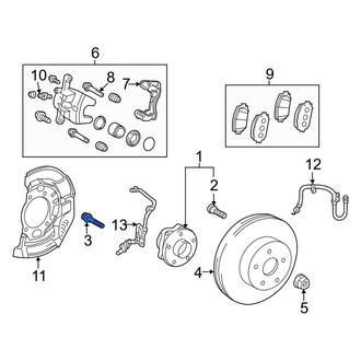 Toyota OE - Front Axle Hub Mounting Bolt