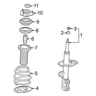 Toyota OE - Front Suspension - Struts & Components