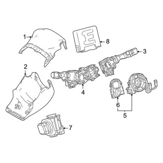 Toyota OE - Steering Column - Shroud, Switches & Levers