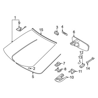 Toyota OE - Windshield - Glass