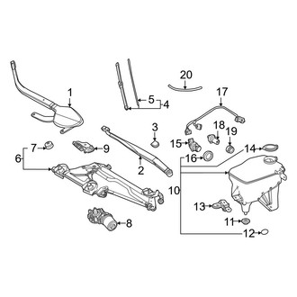 Toyota OE - Windshield - Wiper & Washer Components