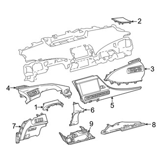 Toyota OE - Instrument Panel Components