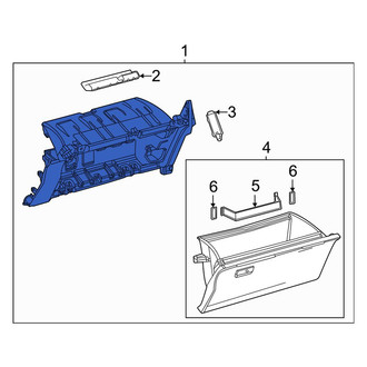 Toyota OE - Front Glove Box Assembly