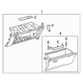 Toyota OE - Instrument Panel - Glove Box