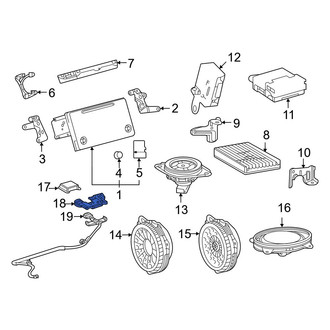 Toyota OE - GPS Navigation System Antenna Bracket
