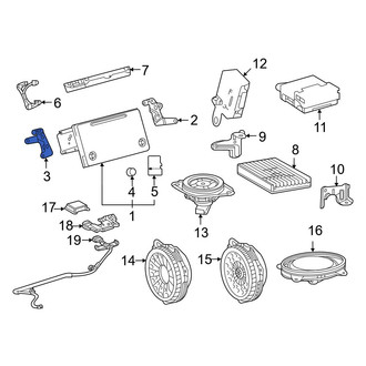 Toyota OE - Left GPS Navigation System Bracket