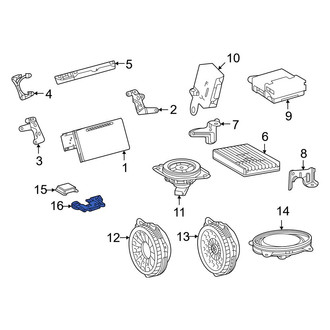 Toyota OE - GPS Navigation System Antenna Bracket