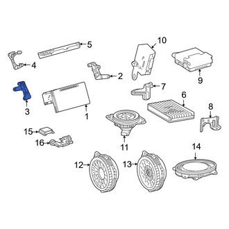Toyota OE - Left GPS Navigation System Bracket