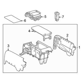 Toyota OE - Rear Console