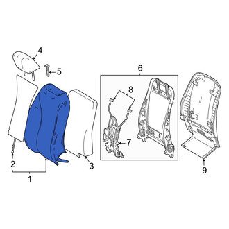 Toyota OE - Front Right Seat Back Cushion Cover