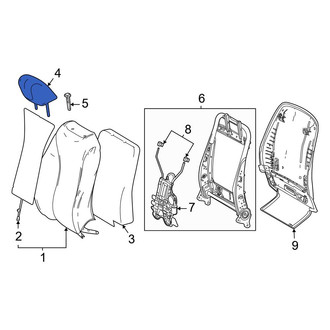 Toyota OE - Front Right Headrest