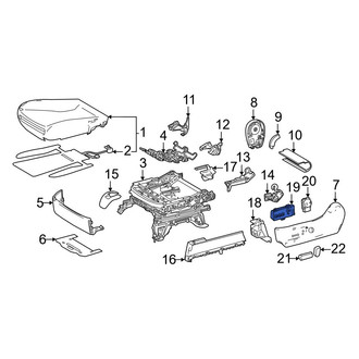 Toyota OE - Front Left Power Seat Switch