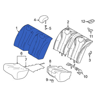 Toyota OE - Rear Seat Back Cushion Cover