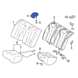 Toyota OE - Rear Outer Headrest