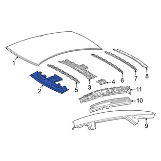 Toyota OE - Rear Roof Header Panel