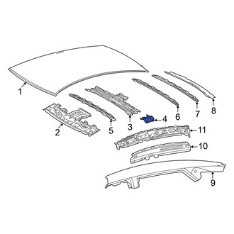 Toyota OE - Roof Panel Reinforcement Bracket
