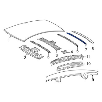 Toyota OE - Rear Roof Bow