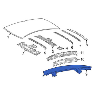 Toyota OE - Left Roof Side Rail