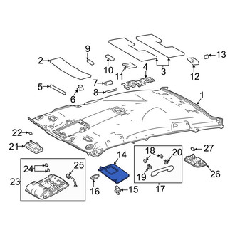 Toyota OE - Left Sun Visor