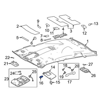 Toyota OE - Sun Visor Cover